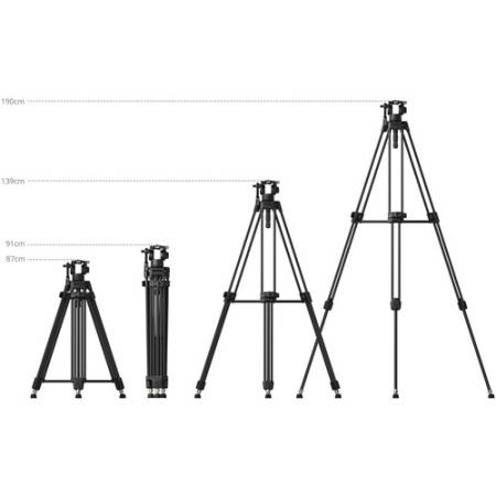 SmallRig 5111 AD-80S - wytrzymały zestaw, przykładowe wysokości